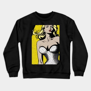 Pop Art Pin-up 2 Crewneck Sweatshirt